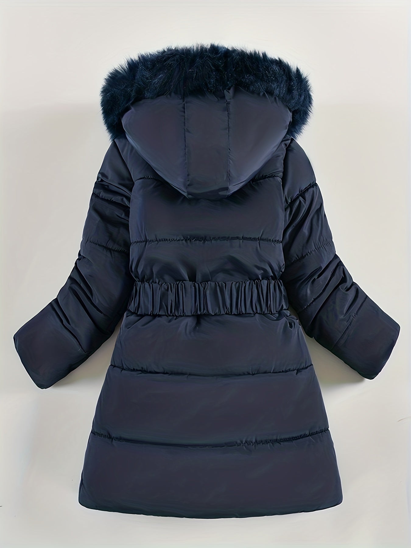 Abrigo Invierno Niña con Capucha Acolchado