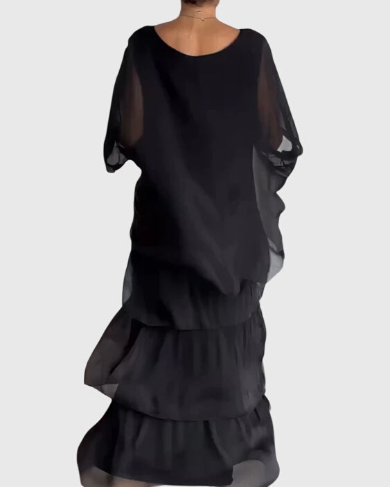 Vestido maxi mujer fluido falda amplia ligero verano
