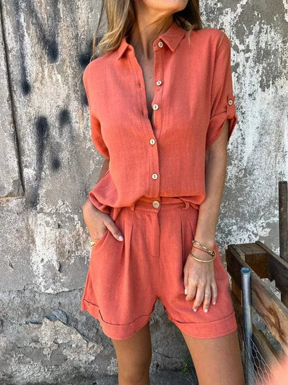 Conjunto Mujer de Dos Piezas Algodón y Pantalón Relajado - Mavetta