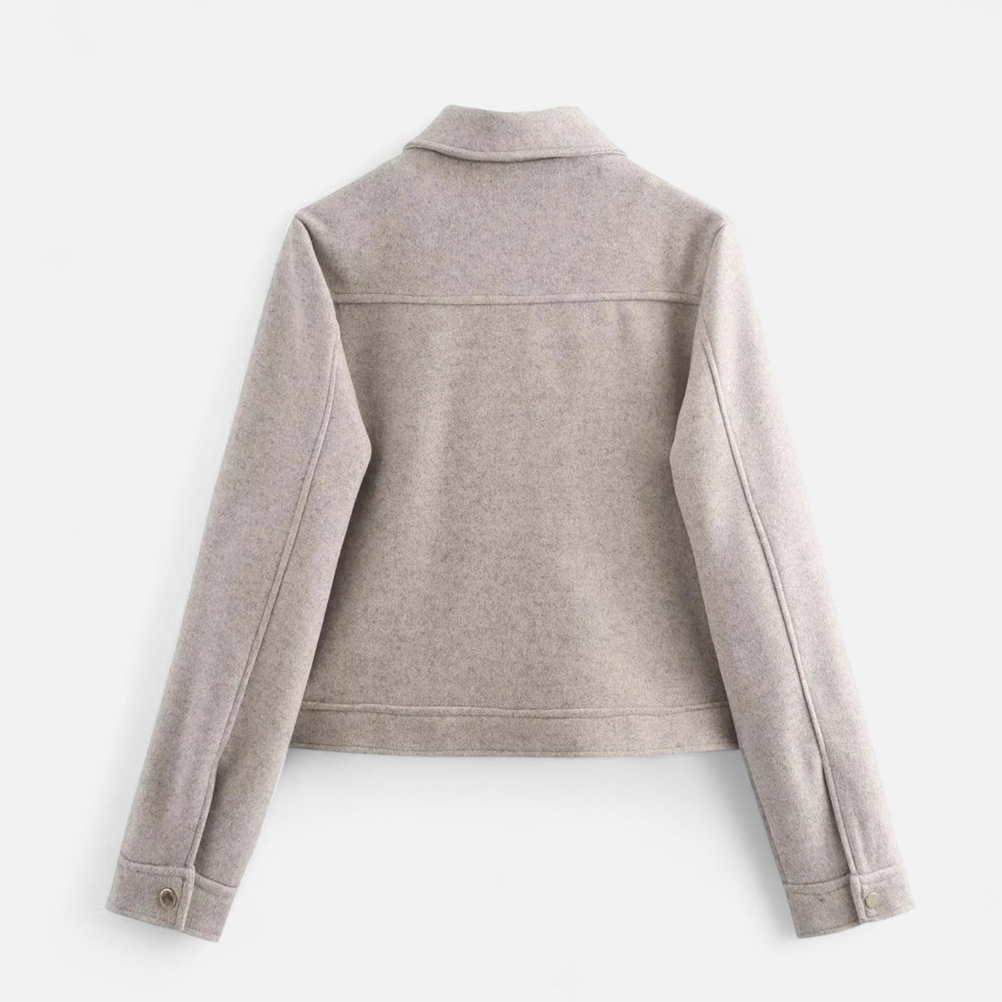 Cazadora Mujer Cuello Solapa Manga Larga