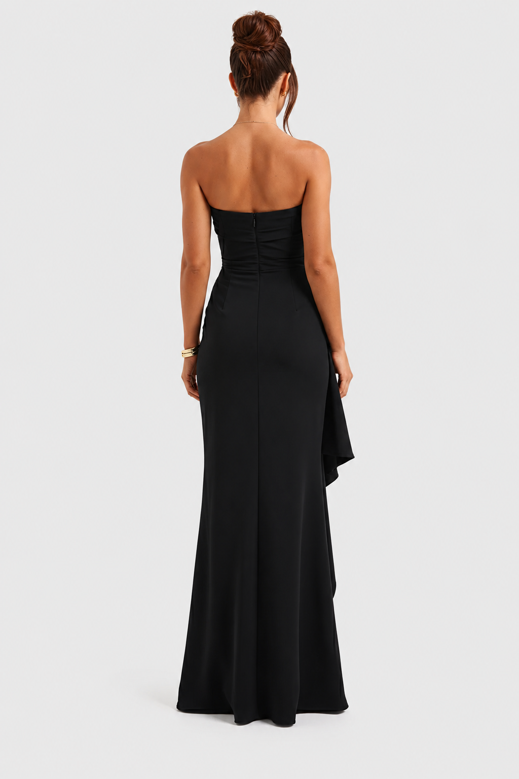 Vestido largo Mujer sin tirantes elegante