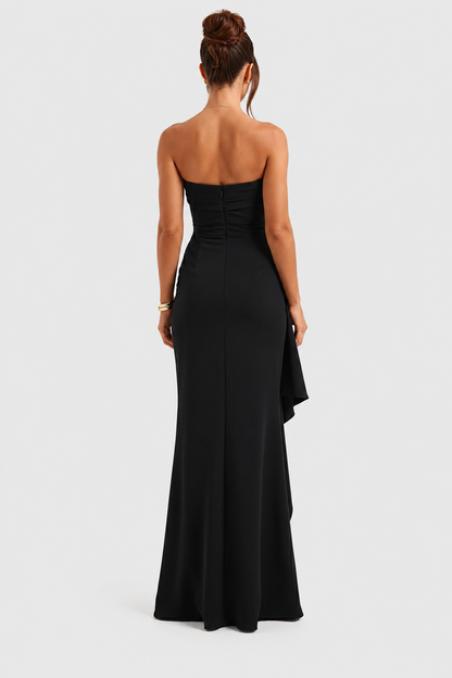 Vestido largo Mujer sin tirantes elegante