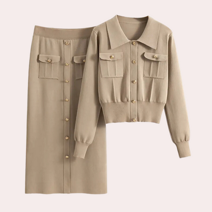 Vestido camisero Mujer Largo Manga Larga Botones