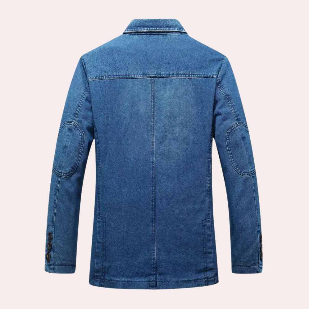 Blazer Hombre Vaquero Slim Fit Ajustado