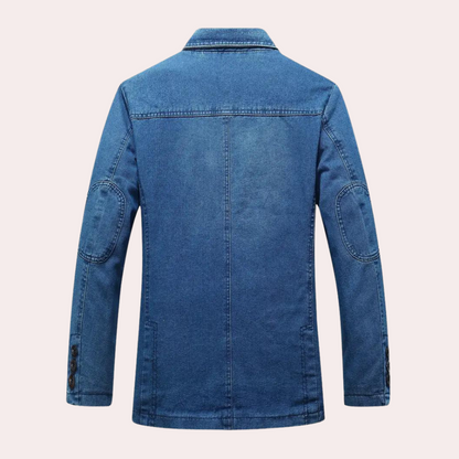 Blazer Hombre Vaquero Slim Fit Ajustado