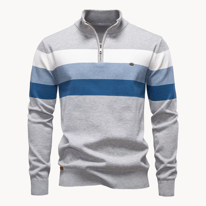 Jersey Hombre con Cremallera Cuello Alto Ajuste Regular - Mavetta