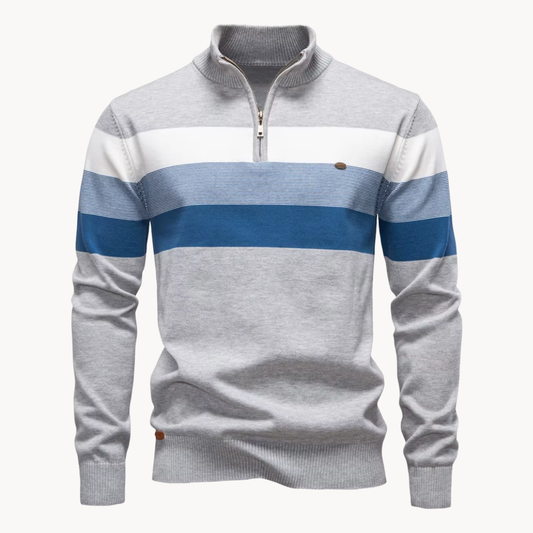 Jersey Hombre con Cremallera Cuello Alto Ajuste Regular - Mavetta
