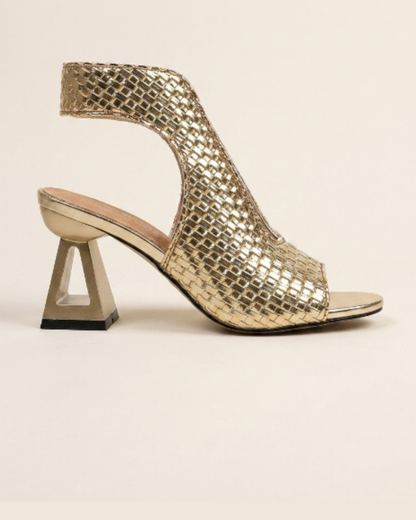 Sandalias Mujer Tacón Punta Abierta Elegantes - Mavetta