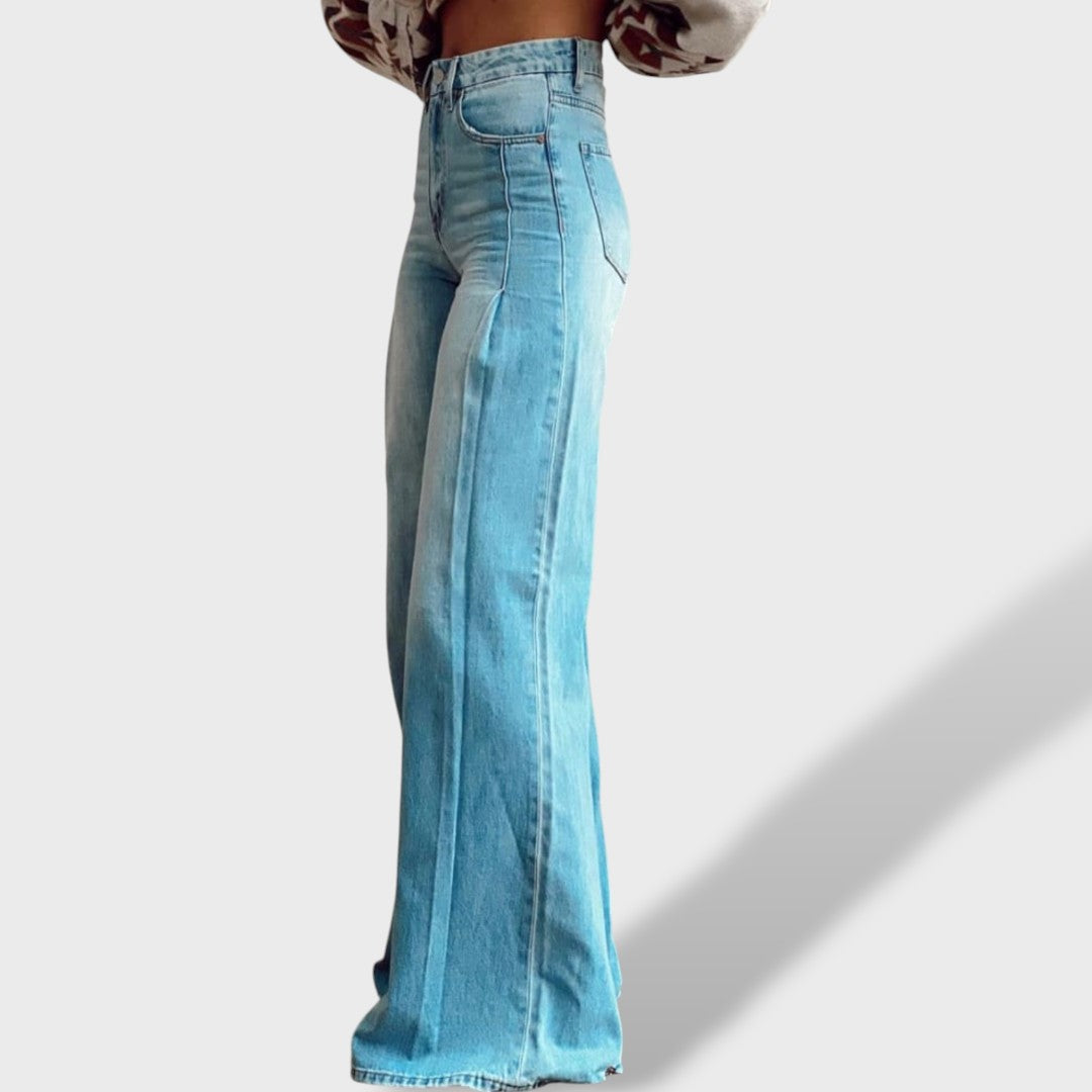 Pantalones Anchos Mujer Corte Amplio