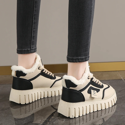Botines Mujer Altos Invierno Estampado Logo