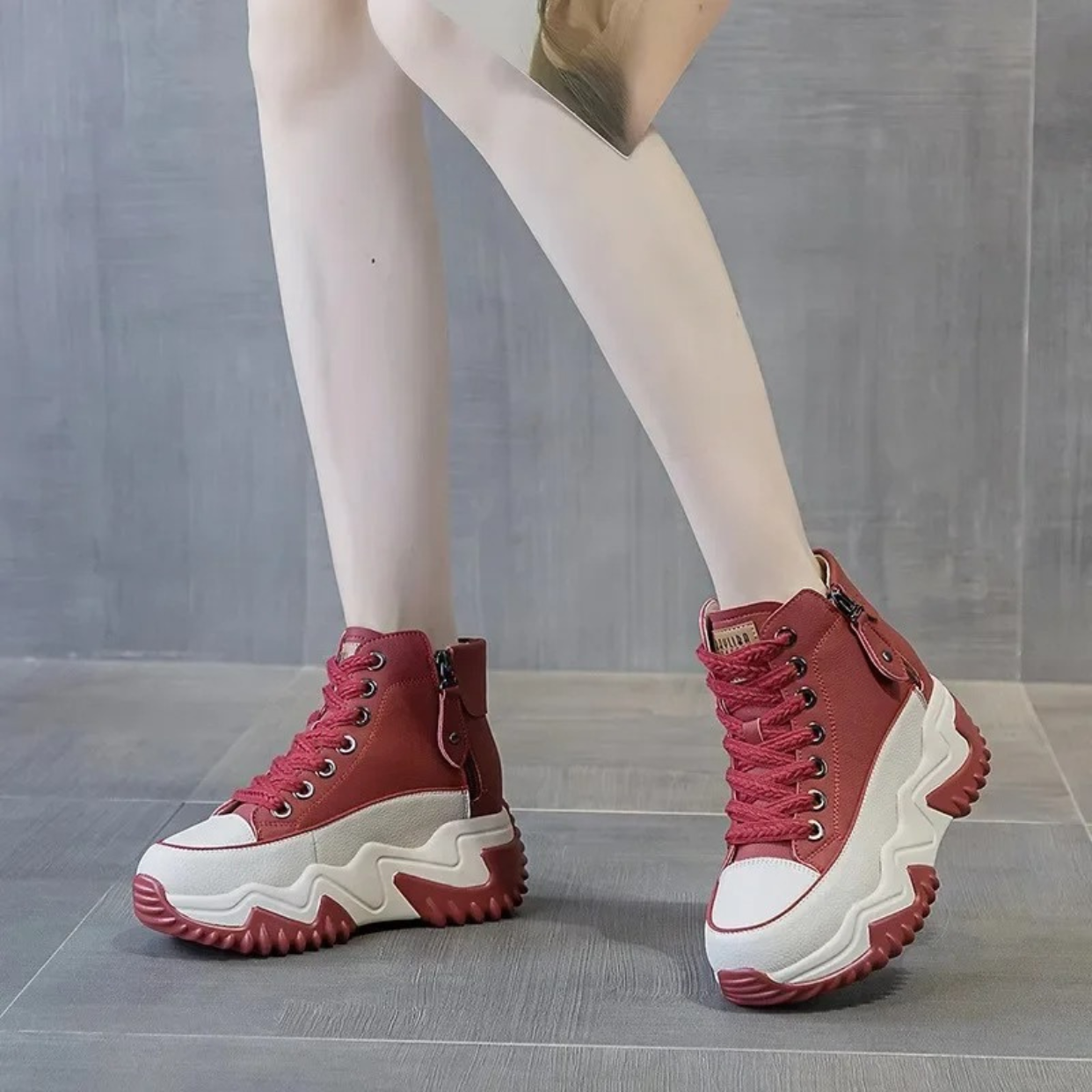 Botines mujer invierno suela flexible cremallera