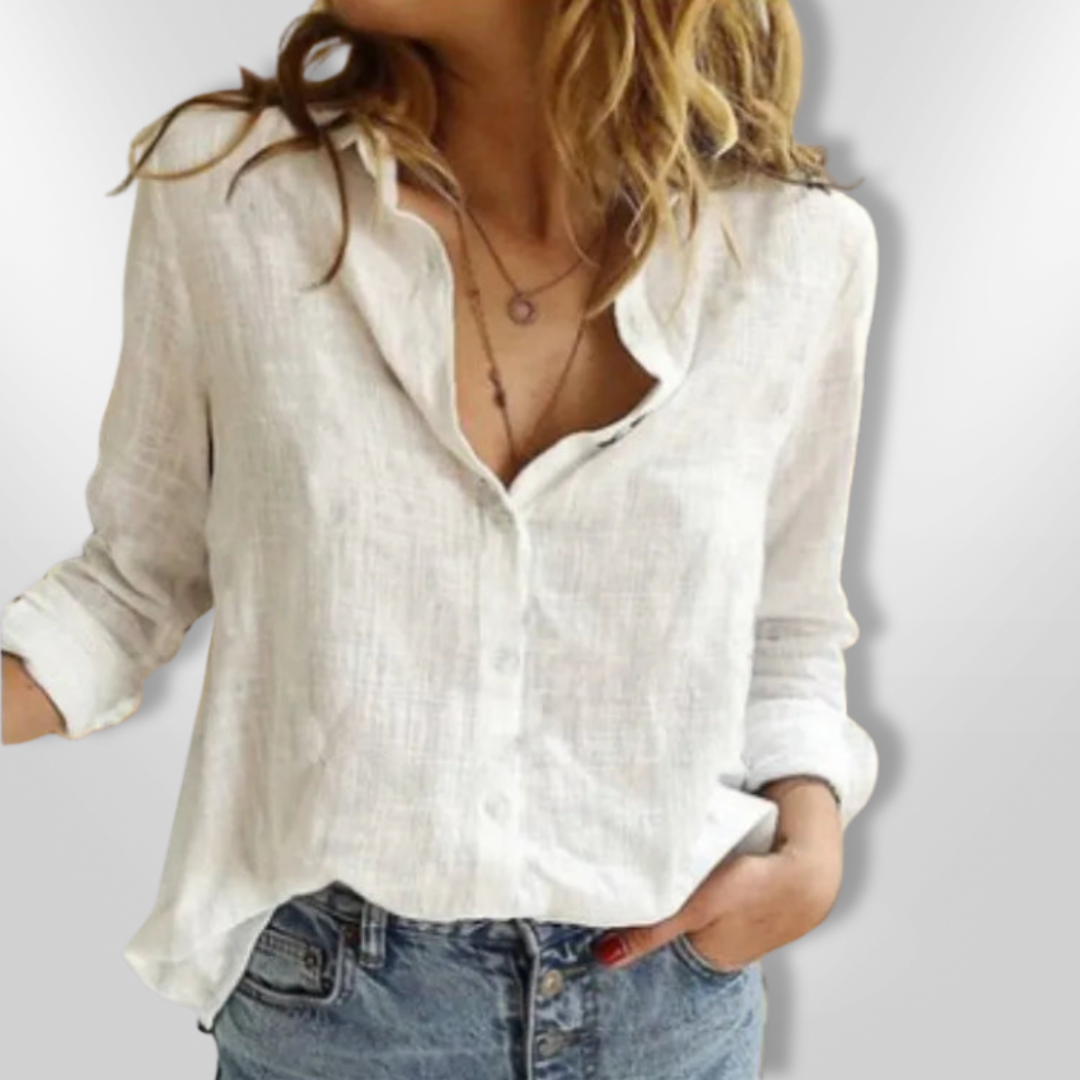 Camisa Hombre Algodón Estampada Manga Larga