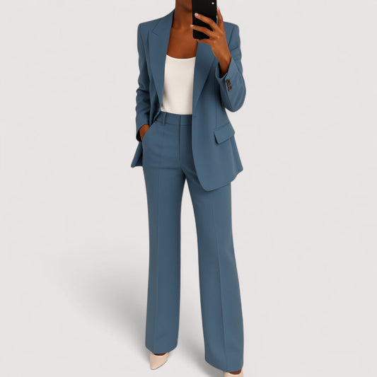 Traje dos piezas mujer elegante corte recto - Mavetta
