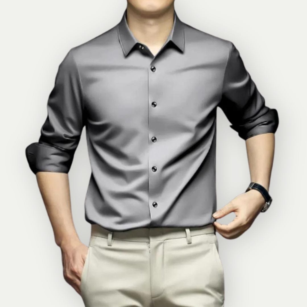 Camisa vestir Hombre sin arrugas sin plancha ajuste clásico