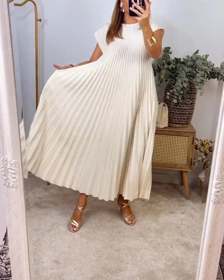 Vestido largo mujer de corte fluido y cómodo elegante