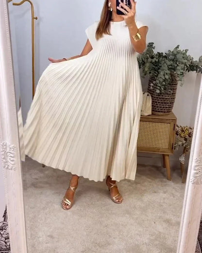 Vestido largo mujer de corte fluido y cómodo elegante