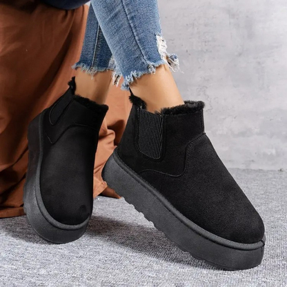 Botas invierno Mujer forradas Punta redonda cómodas