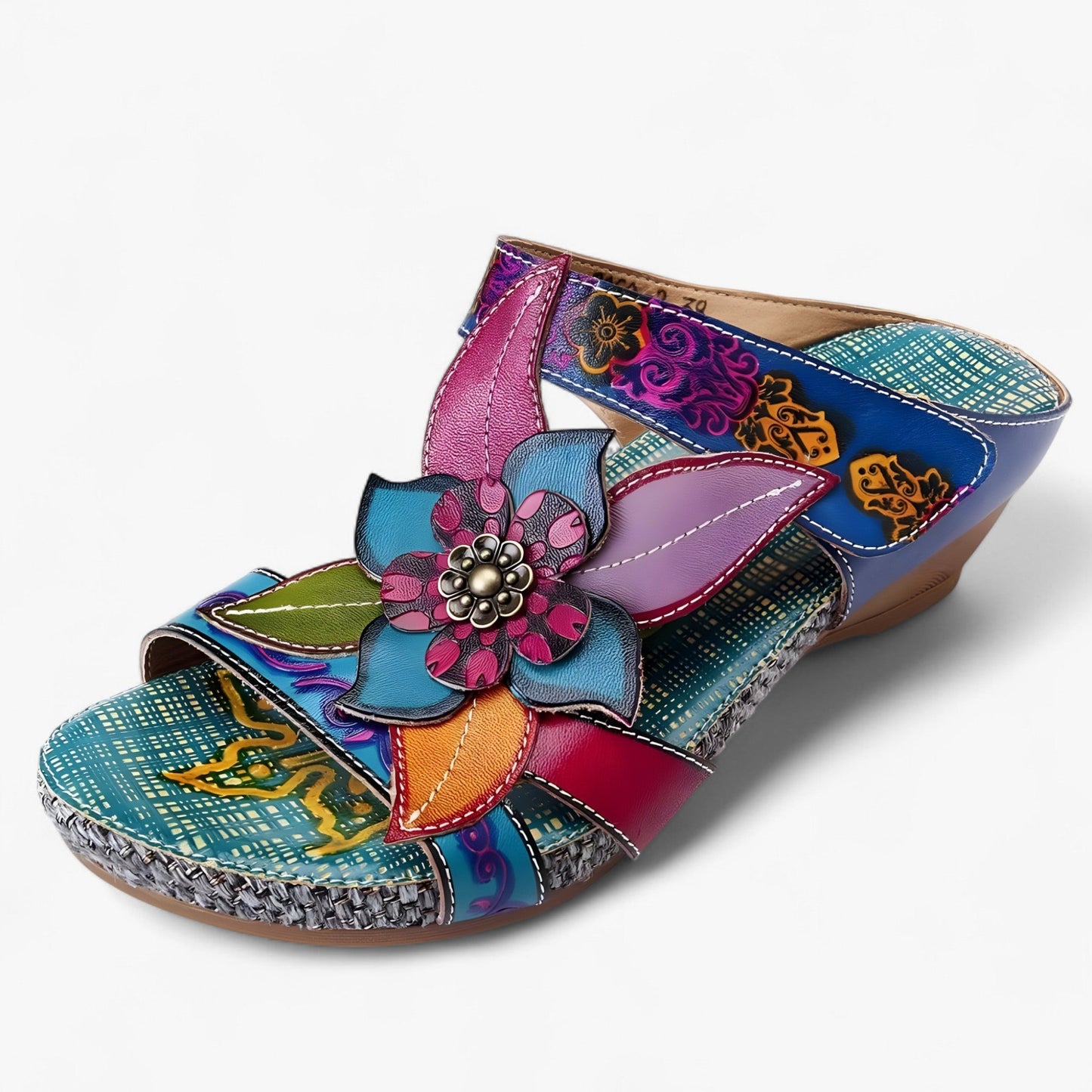 Sandalias Mujer Detalles Trenzados Estilo Bohemio