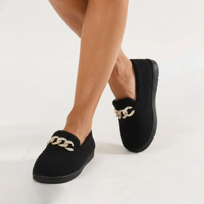 Pantuflas mujer interior cálidas suela cómoda estilo elegante