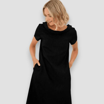 Vestido Verano Mujer A-Línea Cuello Bardot Casual