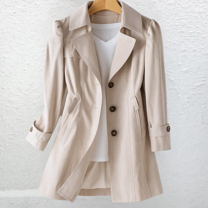 Abrigo Trench Mujer Corte Entallado Media Temporada - Mavetta