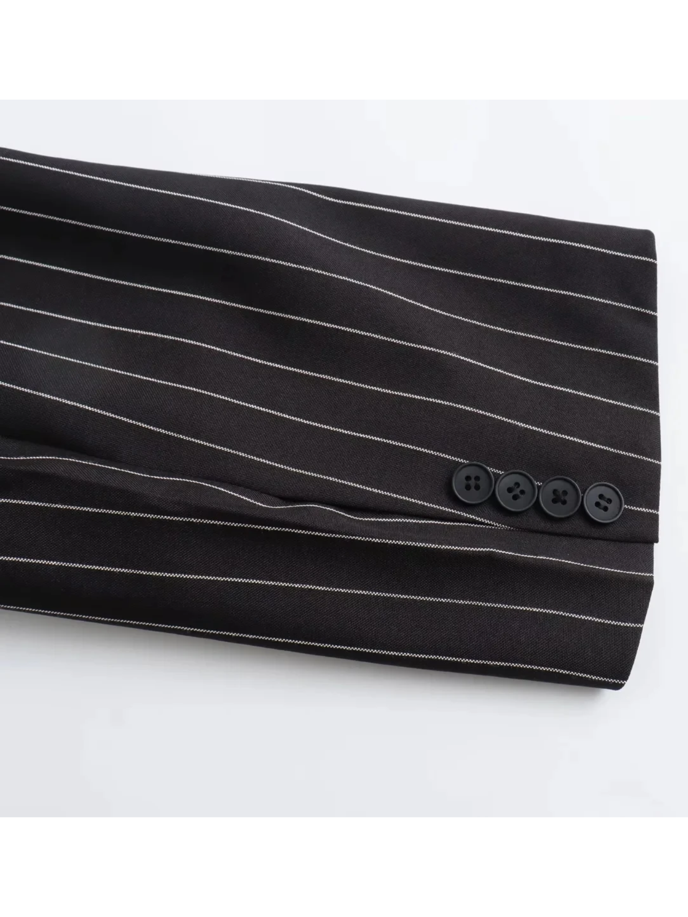 Blazer Mujer Formal de Tejido con Rayas Corte Clásico