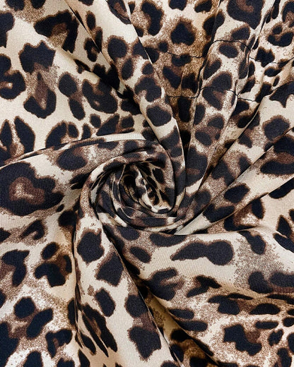 Abrigo reversible mujer con capucha y estampado animal