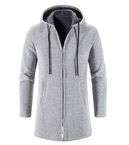 Chaqueta hombre con forro polar y capucha ajustada