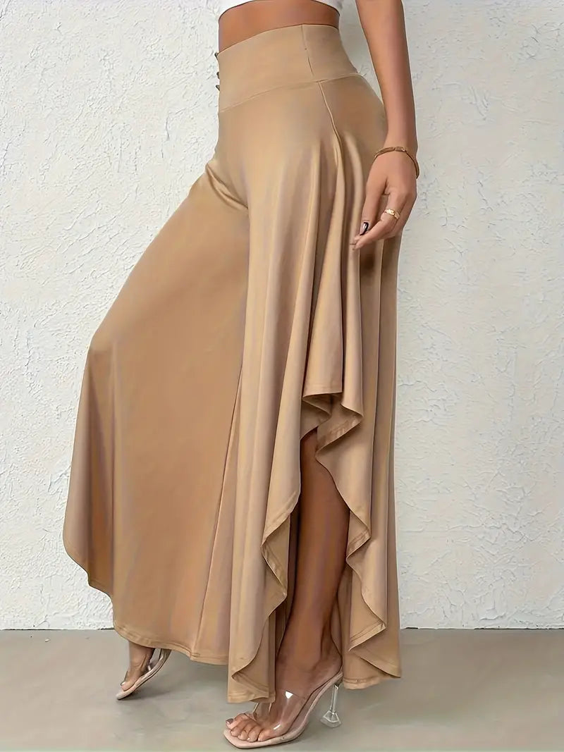 Vestido Mujer Elegante con Dobladillo Asimétrico