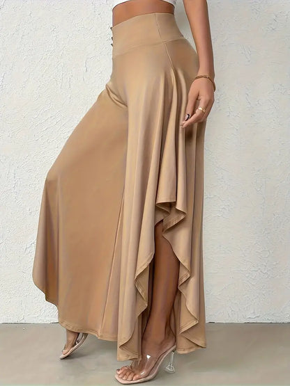Vestido Mujer Elegante con Dobladillo Asimétrico