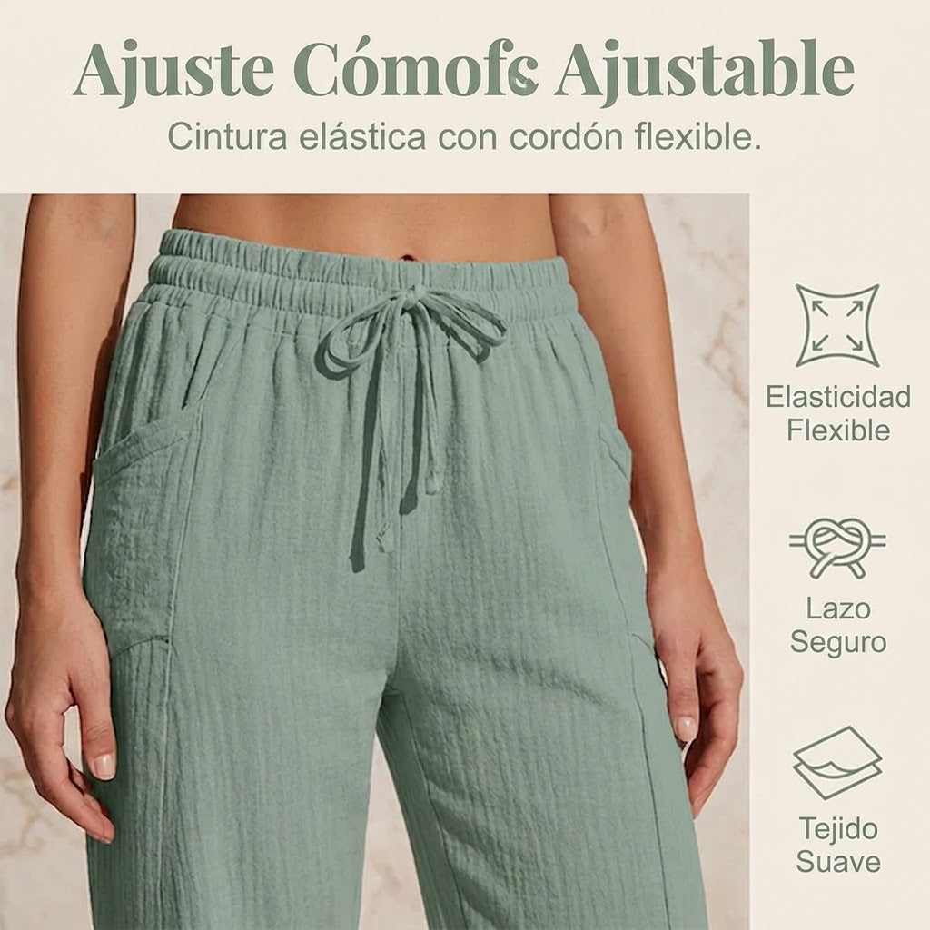 Pantalones cortos Mujer Plisados Ajuste Comodo