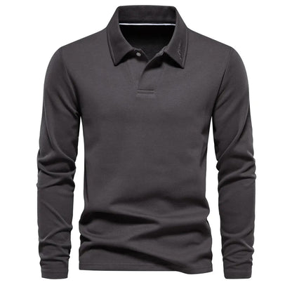 Camisa Hombre Casual Manga Larga Cuello Clasico