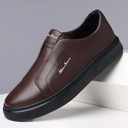 Zapatos Slip-On Hombre Cuero Suave Confortables