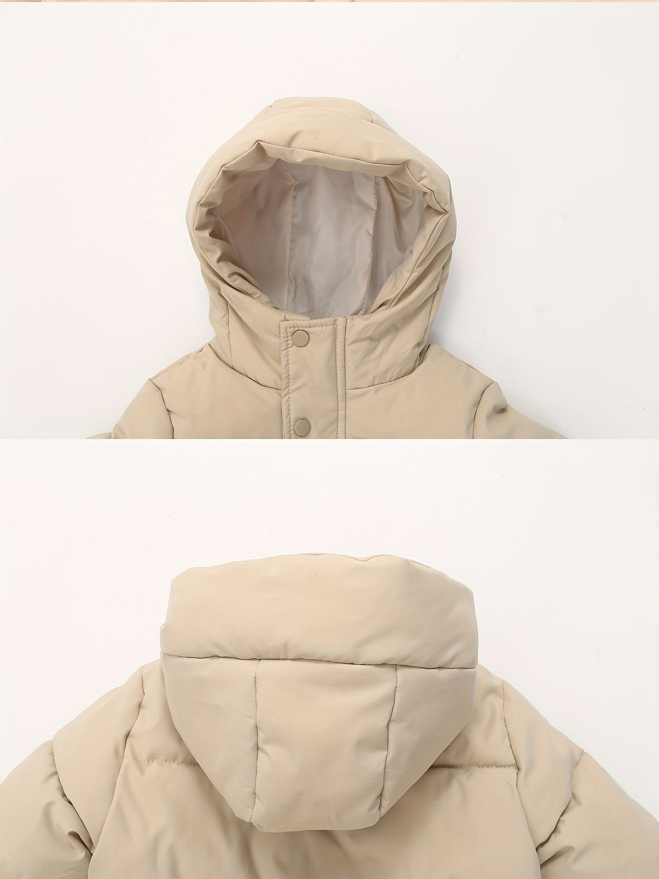 Chaqueta Acolchada Niño con Capucha y Mangas Largas