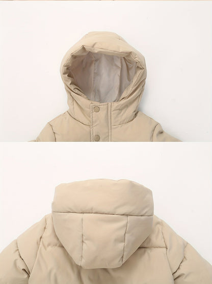 Chaqueta Acolchada Niño con Capucha y Mangas Largas