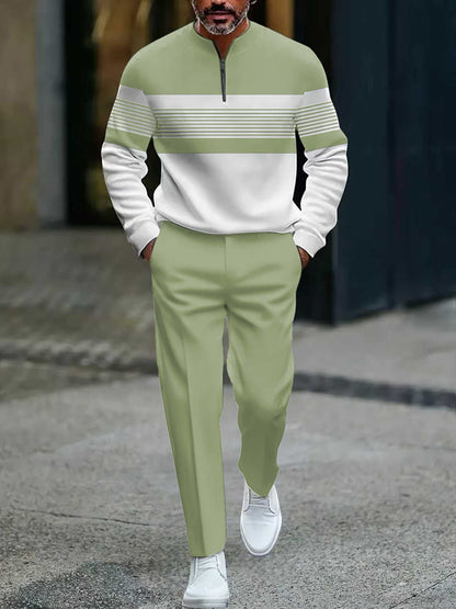 Conjunto Hombre Jersey Estampado y Pantalón Valerina Milano