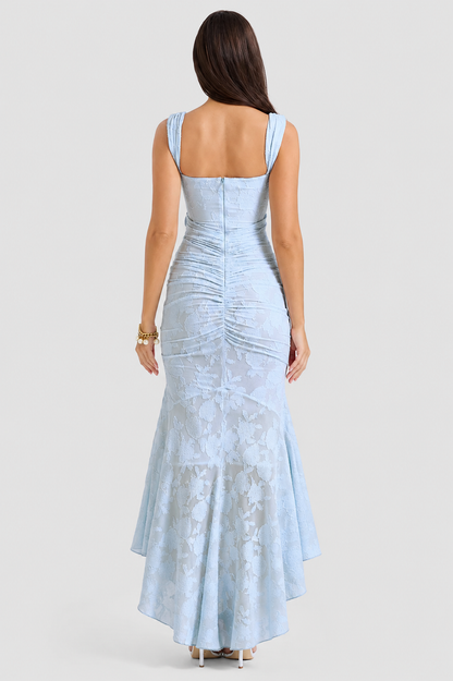 Vestido largo Mujer de encaje sin mangas