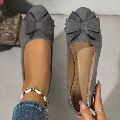 Zapatos planos mujer ortopédicos con lazo plantilla ergonómica