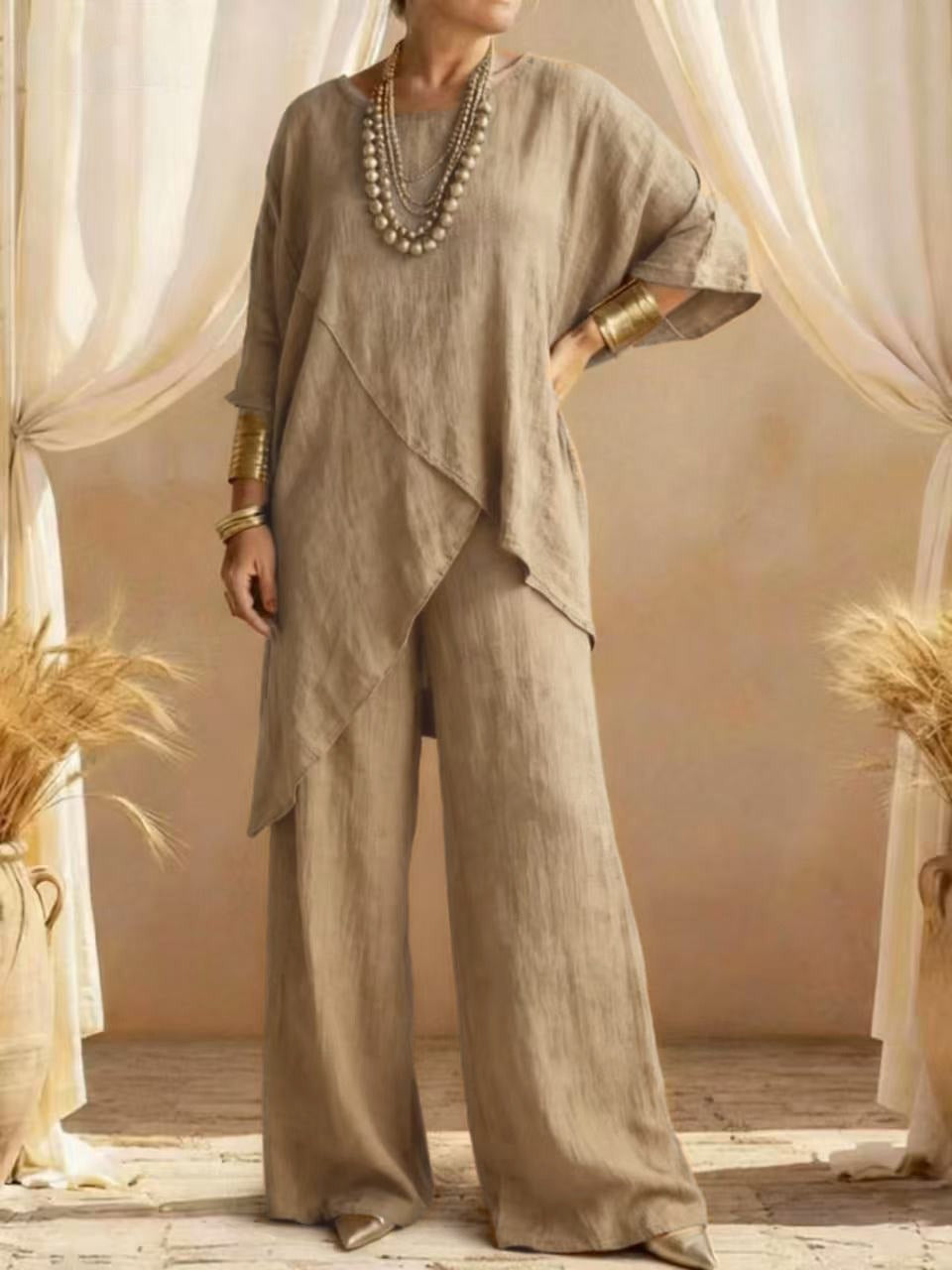 Conjunto Asimétrico Mujer de Dos Piezas