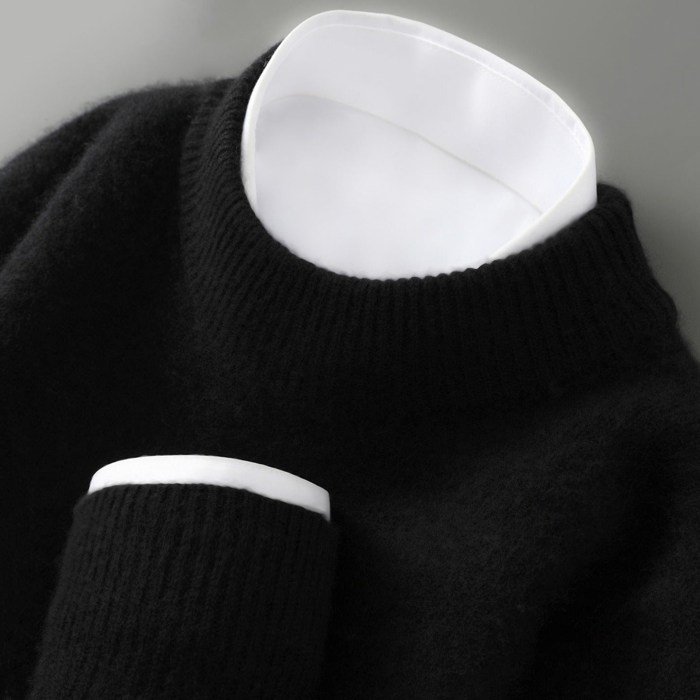 Jersey Hombre de Lana Elegante Ajuste Clásico