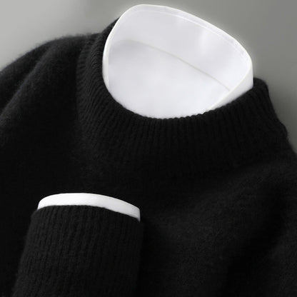 Jersey Hombre de Lana Elegante Ajuste Clásico