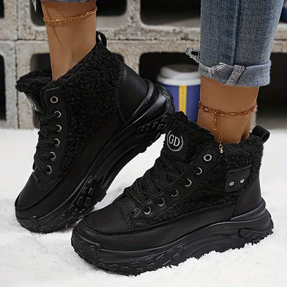 Botines Mujer de Felpa Impermeables