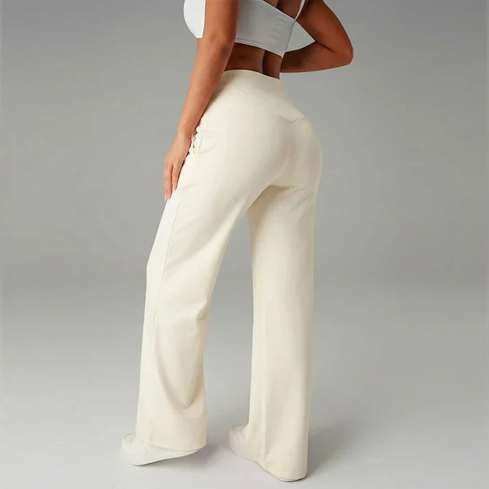 Pantalón recto Mujer de corte amplio