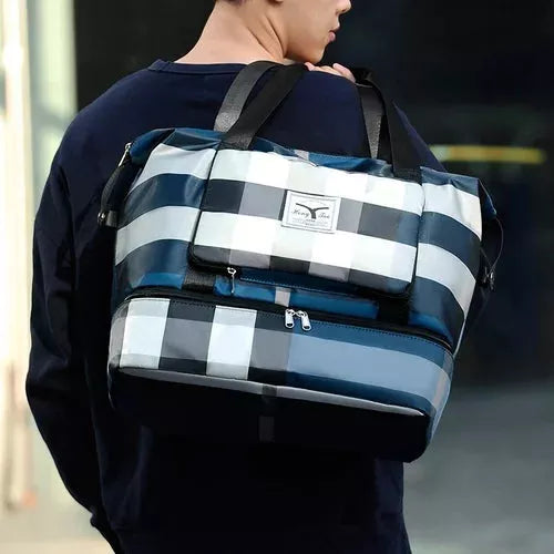 Bolsa de viaje mujer de lana ligera y grande