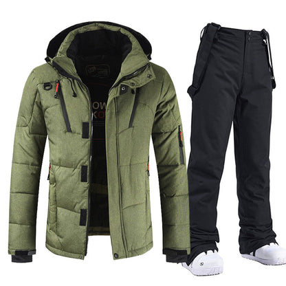 Conjunto Hombre Chaqueta y Pantalón Acolchados Invierno Resistente