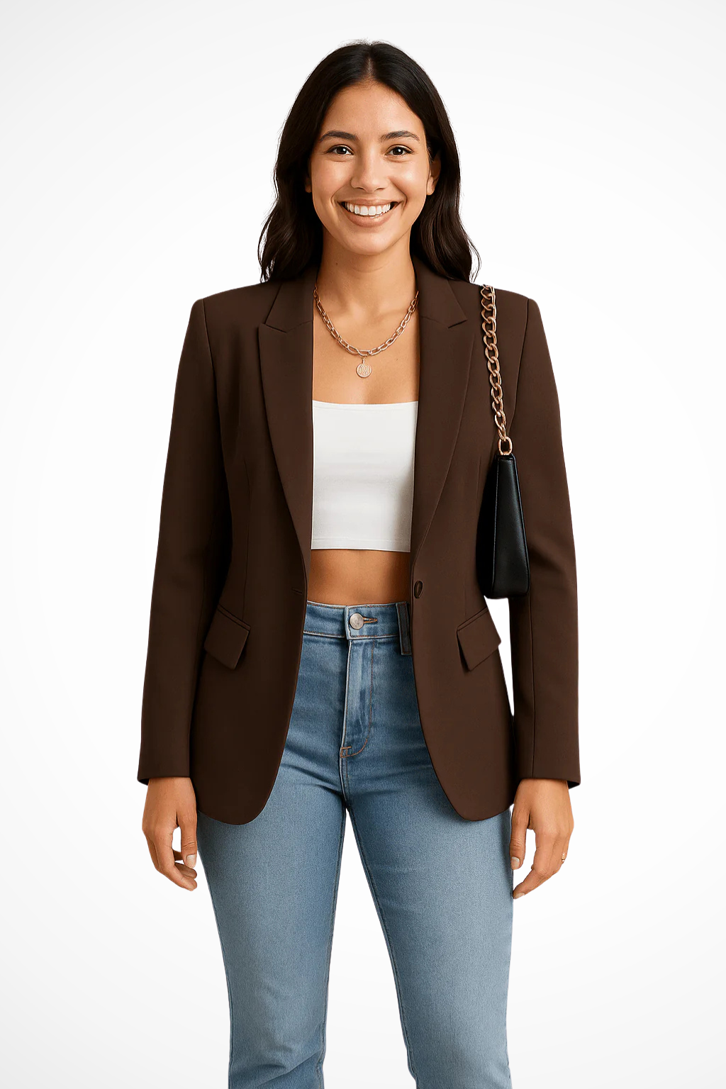 Blazer Mujer Ligero Corte Ajustado