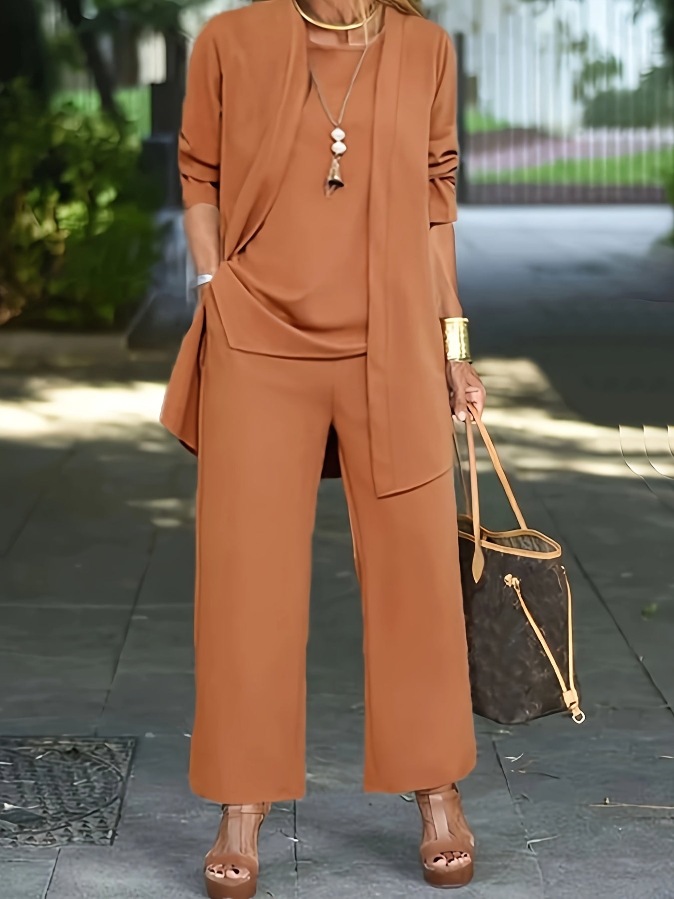 Conjunto Mujer de Tres Piezas Blazer y Pantalón - Mavetta
