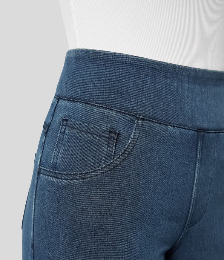 Pantalón Mujer Cintura Alta Corte Ancho Diseño Suelto