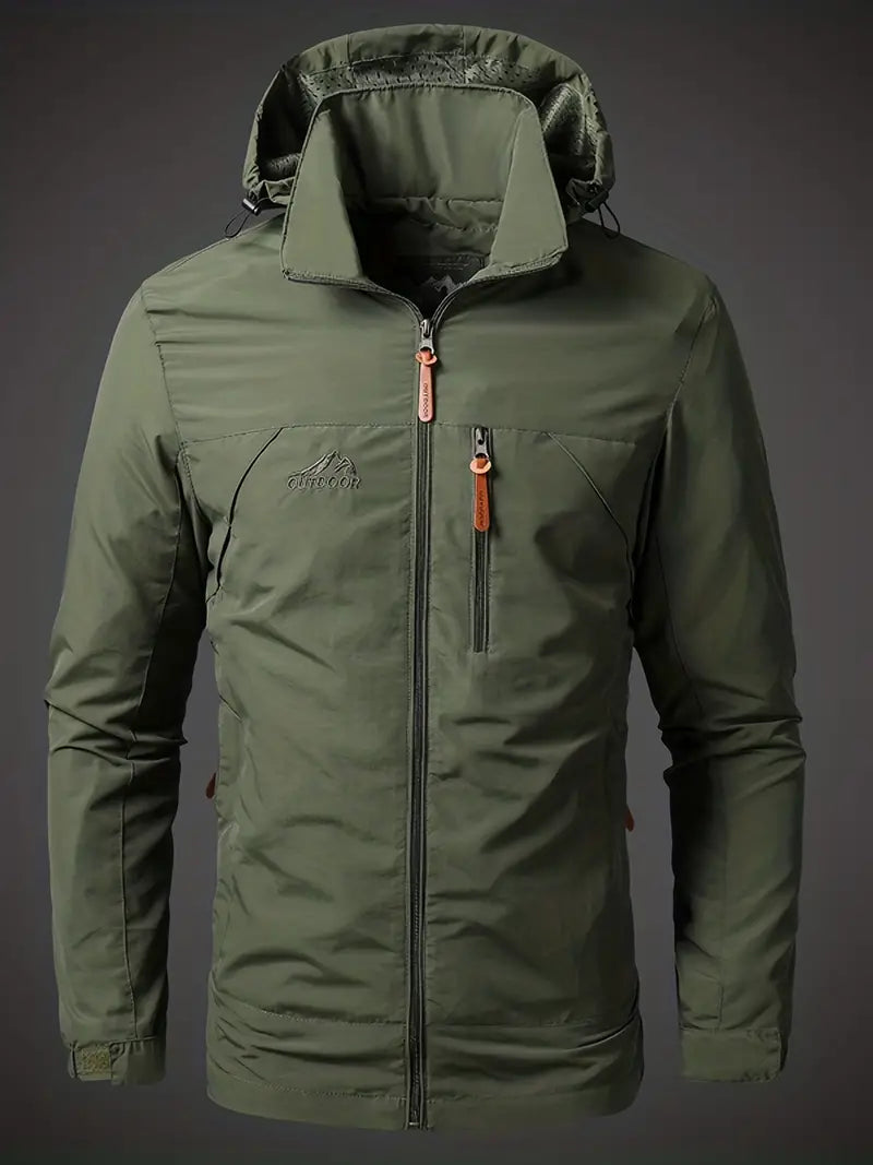 Chaqueta impermeable hombre cortavientos ligera