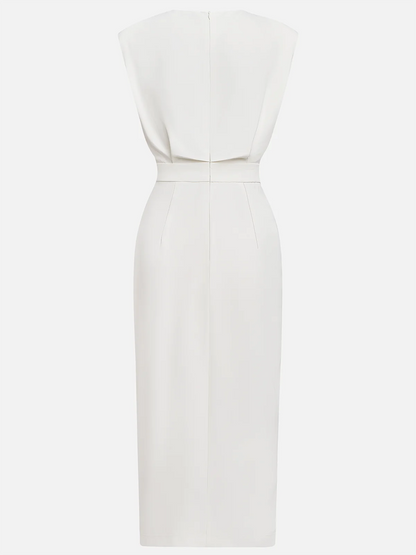 Vestido midi mujer con estilo atemporal y corte elegante